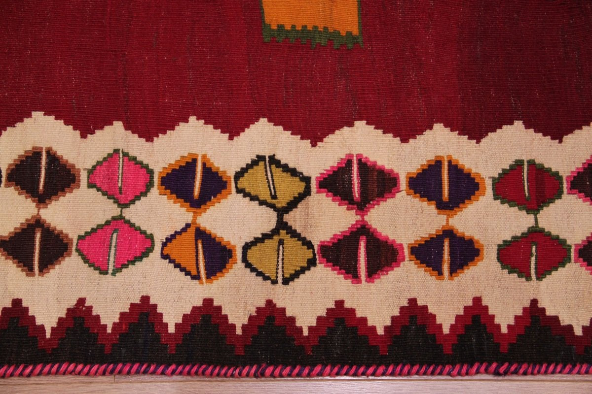 Kilim Gashghaï Kashkuli Iran 250 X 148 Cm-photo-1