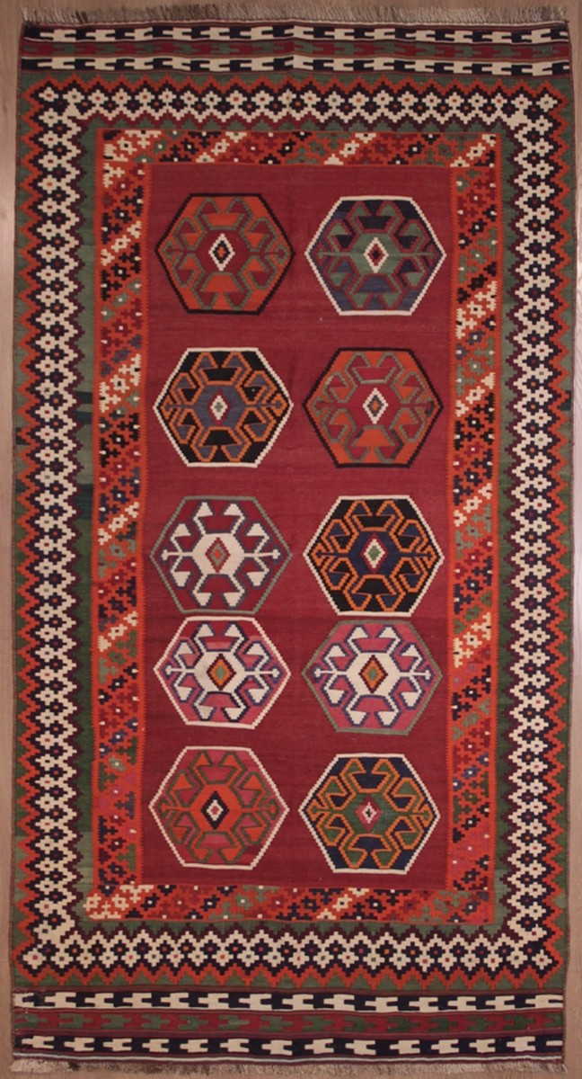 Kilim Gashghaï Kashkuli Iran 250 x 133 cm
