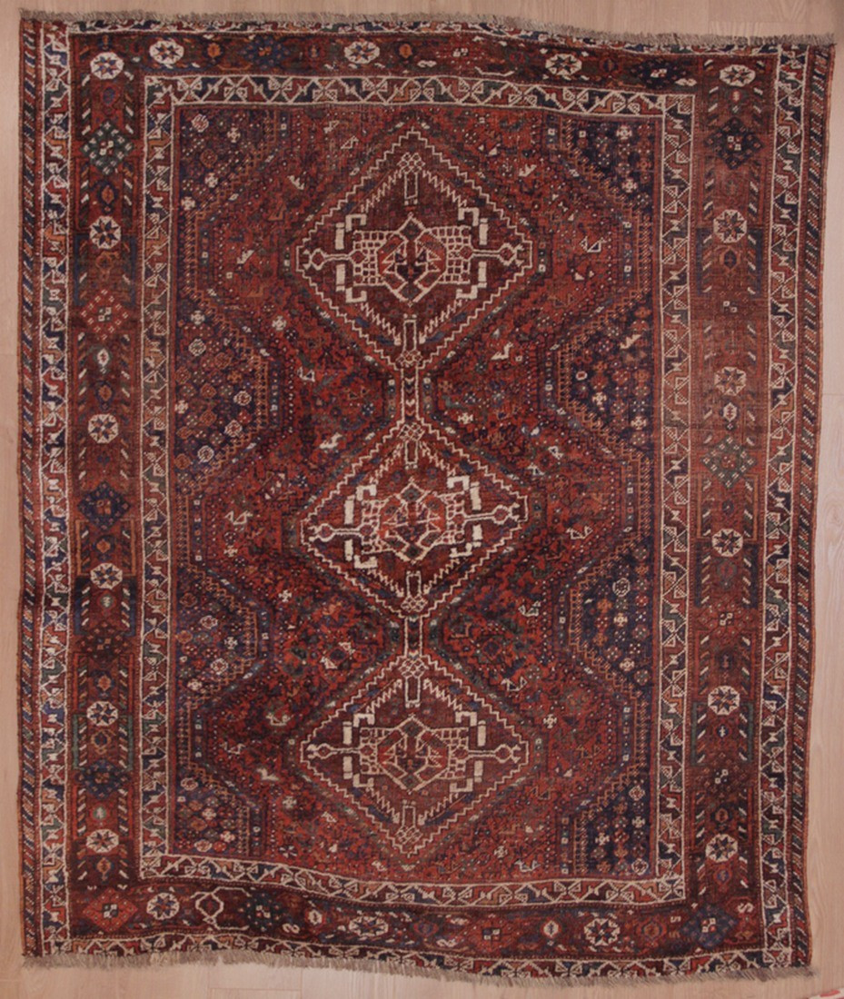 Carpet Shiraz Gashghaï Iran 190 X 160 Cm