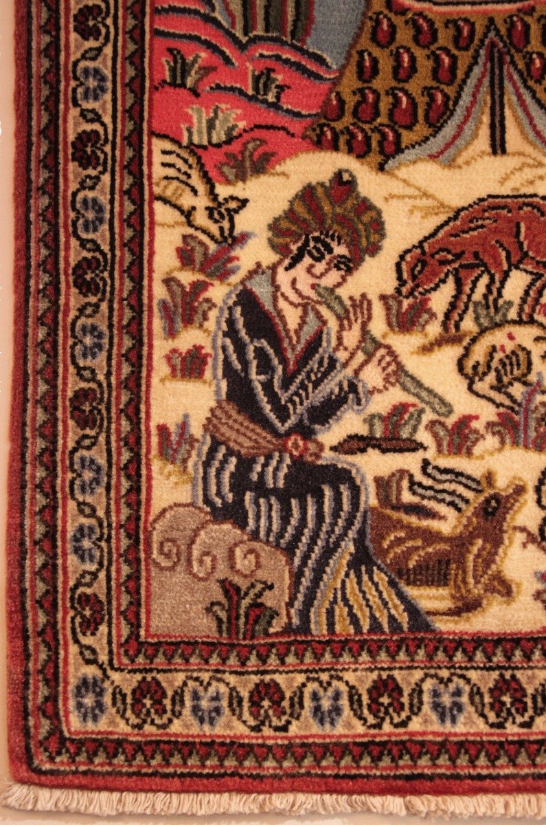 Iranian Ghoum Rug, 57 X 81 Cm-photo-4