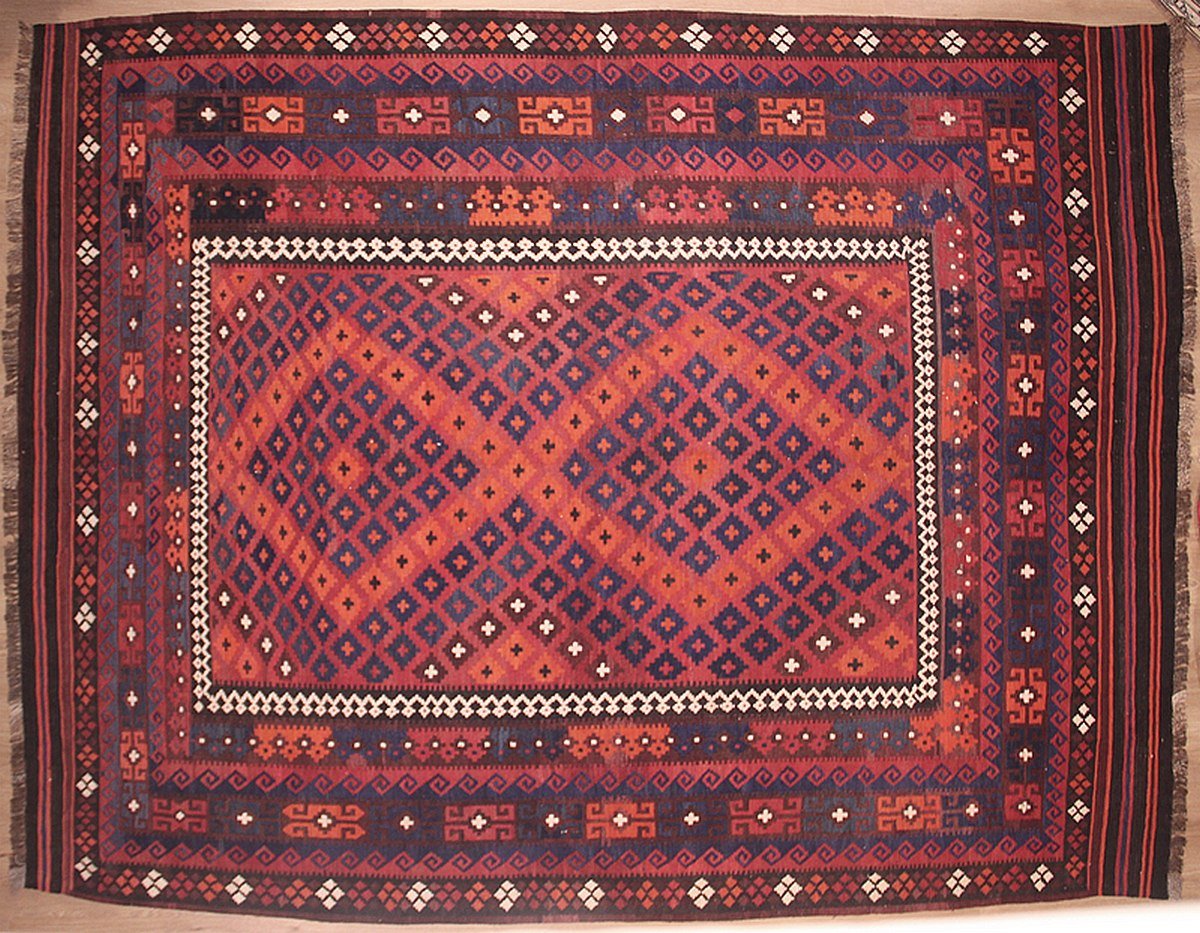 Kilim Maimâna Afghanistan 300 x 232 cm-photo-2