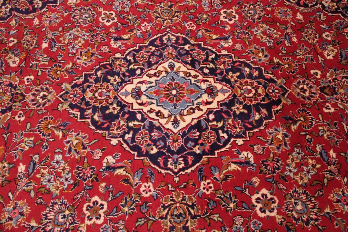 Iranian Kashan Rug, 296 X 200 Cm-photo-1