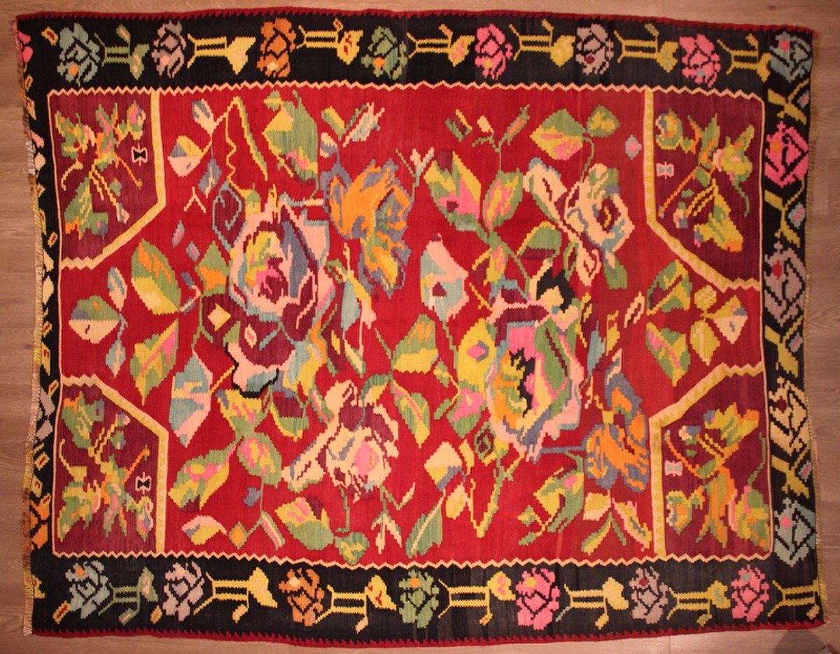 Kilim Goçmen Bulgarie 255 x 211 cm-photo-2