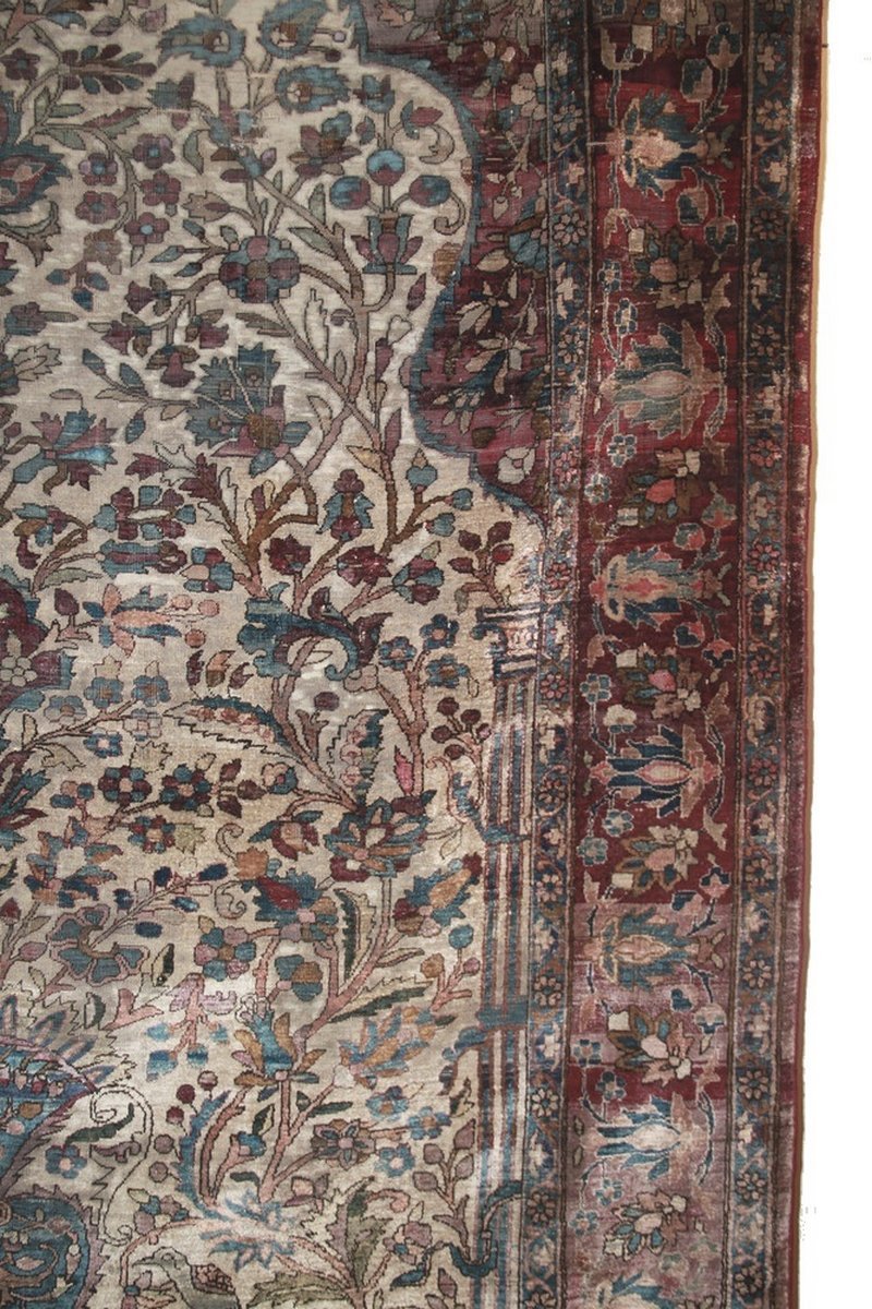 Kashan Carpet Iran Silk 185 X 130 Cm-photo-3