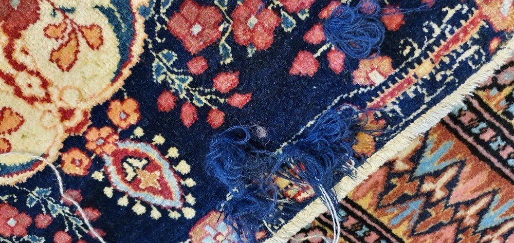 Carpet Kerman Laver Iran 136 X 46 Cm-photo-4