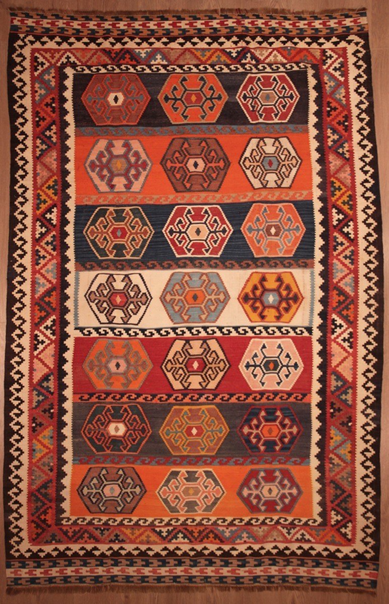 Kilim Gasghai Kashkuli Iran 255 X 170 Cm