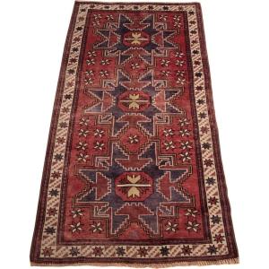 Tapis turc, motif lesghi, 197 x 104 cm