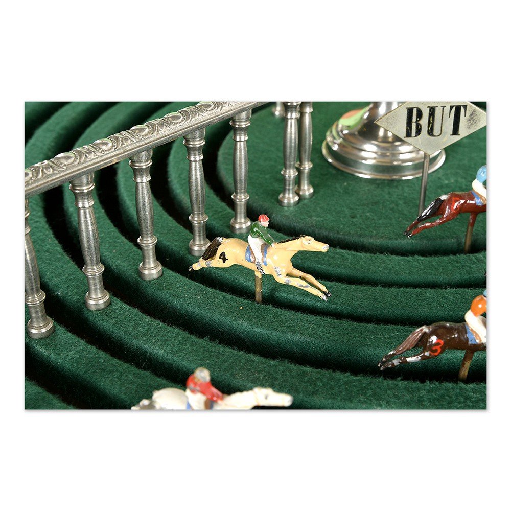 Jeu De Course De Chevaux En érable Massif - Plateau Bois 2007 St Louis - Jeu De Société Artisanal