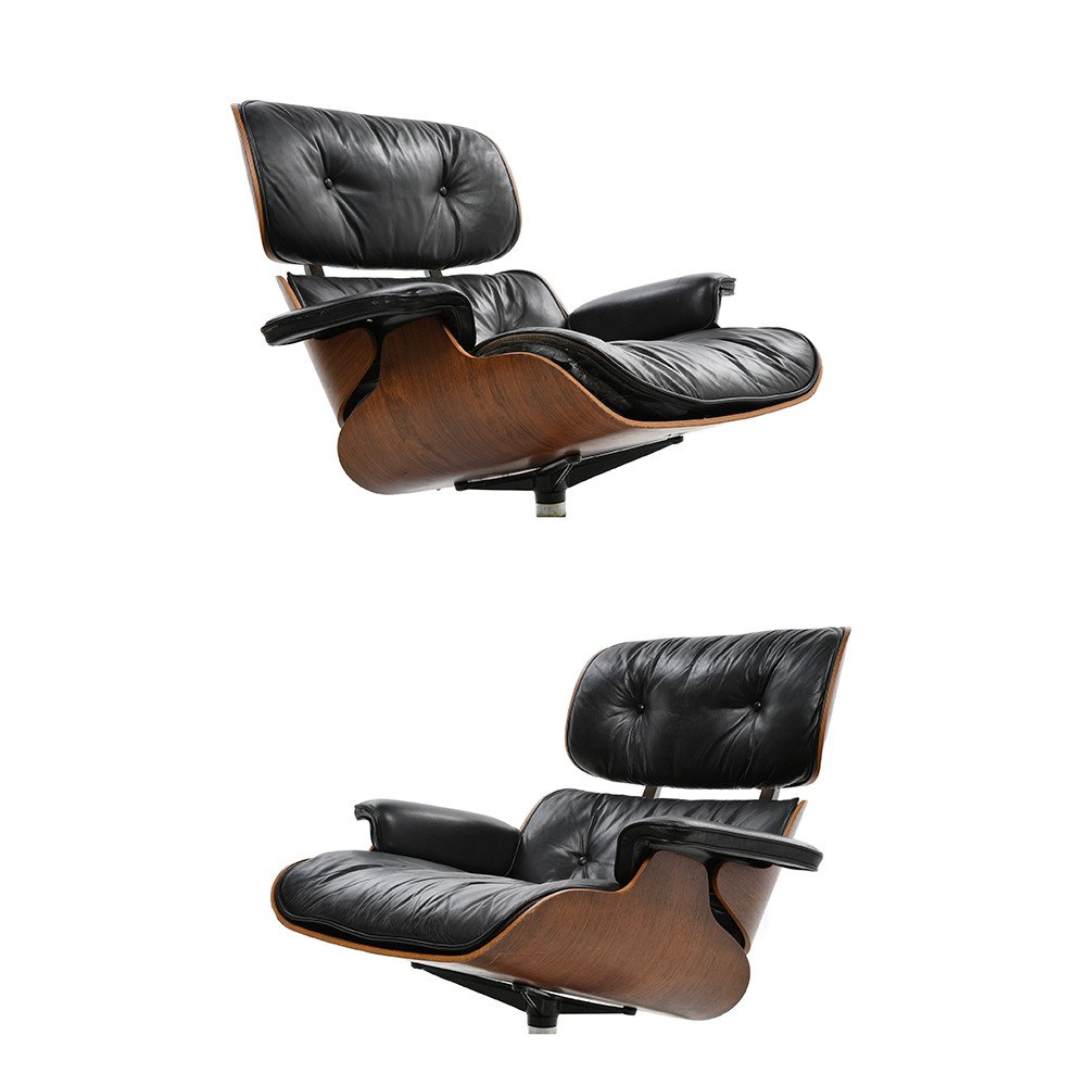 Pair Of Eames Armchairs By Herman Miller-photo-1