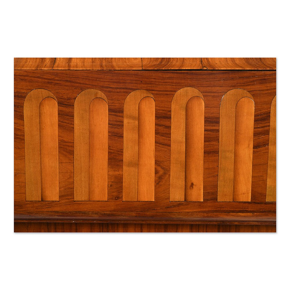 Art Deco Style Column In Marquetry-photo-1