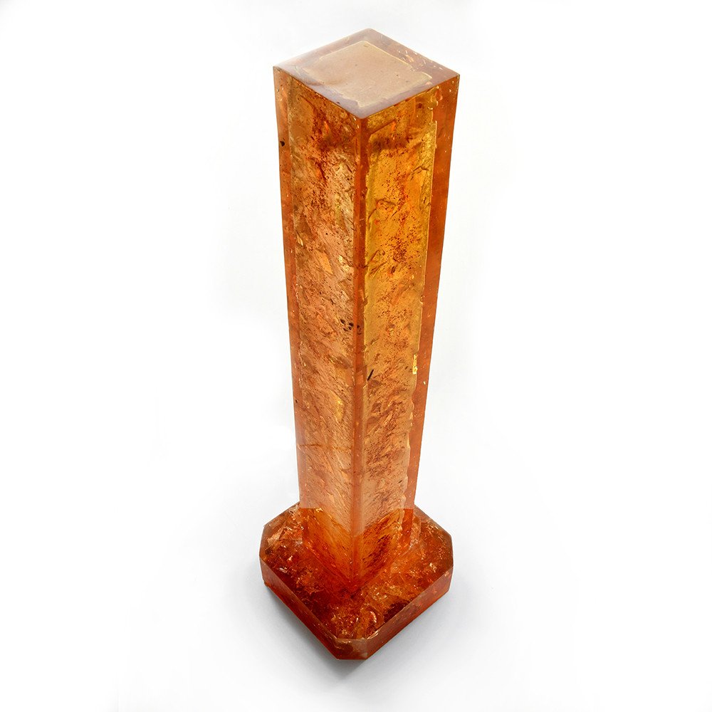 Light Column In Fractal Resin Signed Henri Fernandez-photo-2