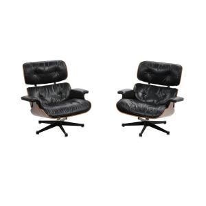 Pair Of Eames Armchairs By Herman Miller