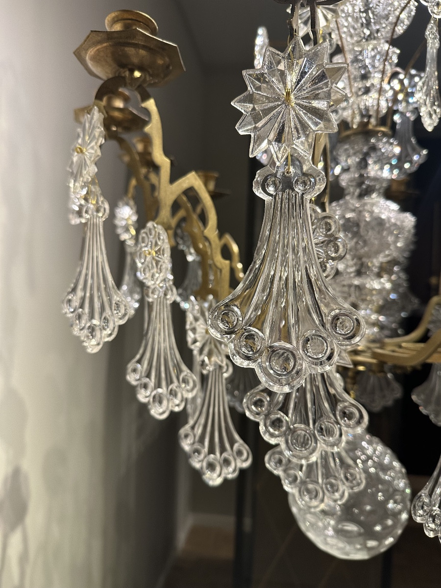 Lustre 12 bras ,  Neo Gothique XIXe-photo-2