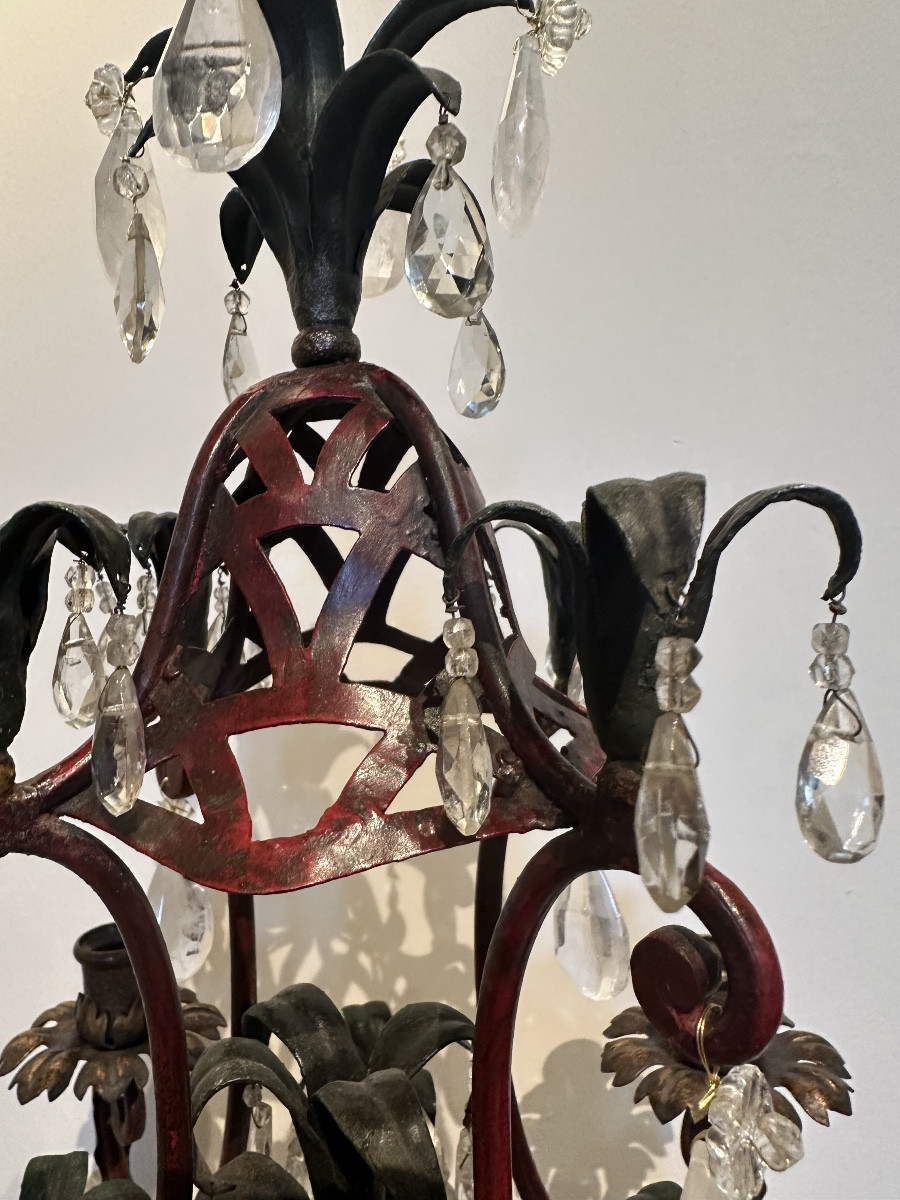 Rock Crystal And Glass Candelabra Attributed To Baguès-photo-3
