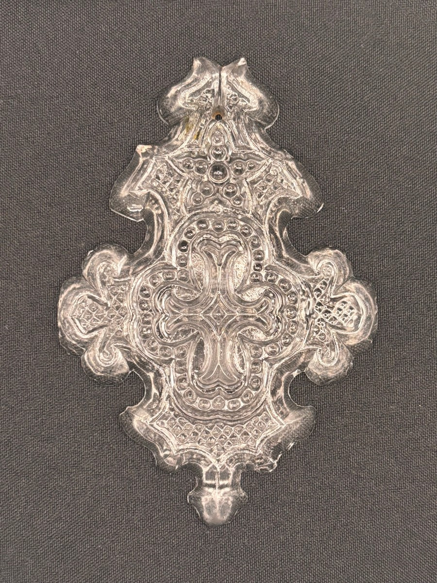 Lot With 10 Crystal Pendants For Chandelier , With Cross And Star, Neogothic-photo-1