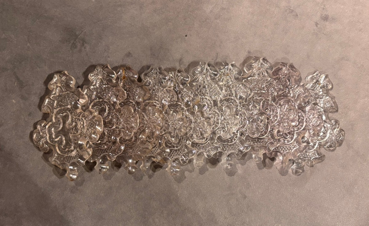 Lot With 10 Crystal Pendants For Chandelier , With Cross And Star, Neogothic-photo-3