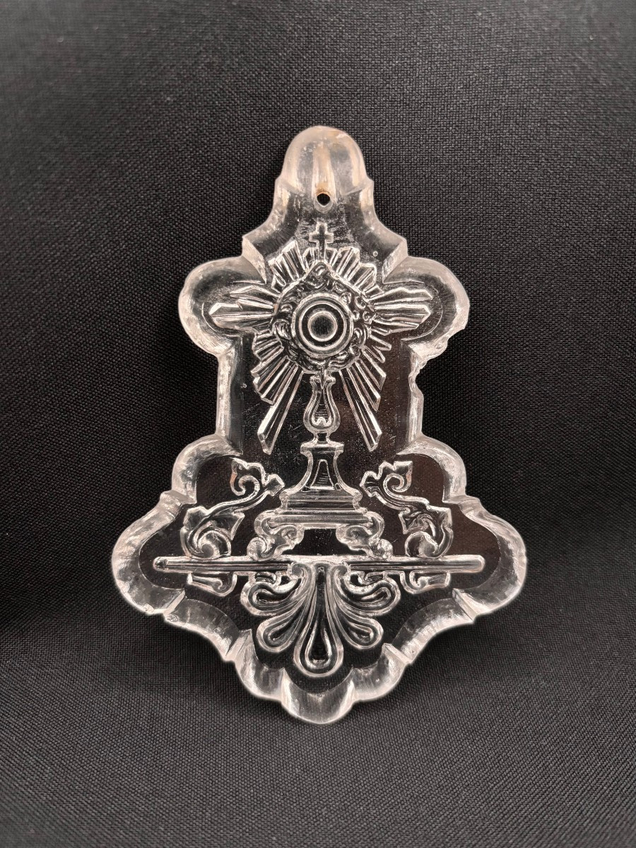 Lot de 3 plaquettes de lustre avec monstrance-photo-2