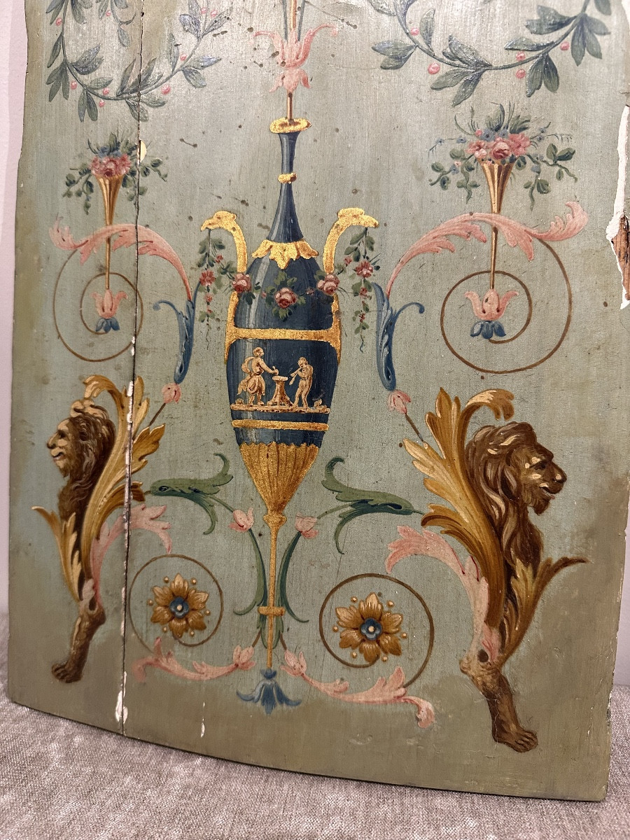 Panneau huile sur bois Ornaments Neo Classique -photo-3