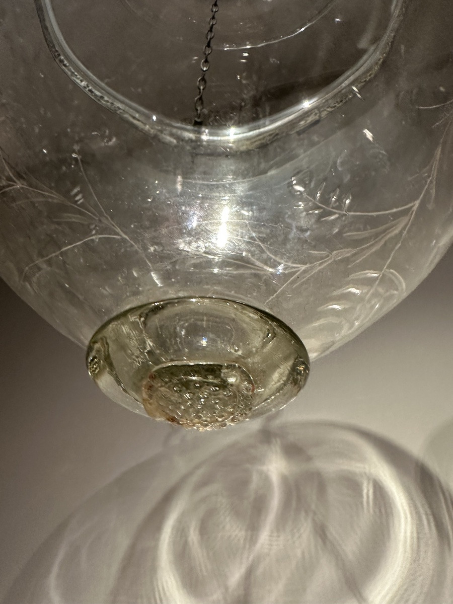 Large 19th Century Glass Lantern-photo-3