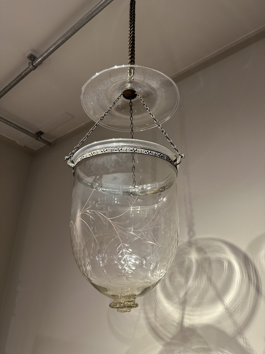 Large 19th Century Glass Lantern