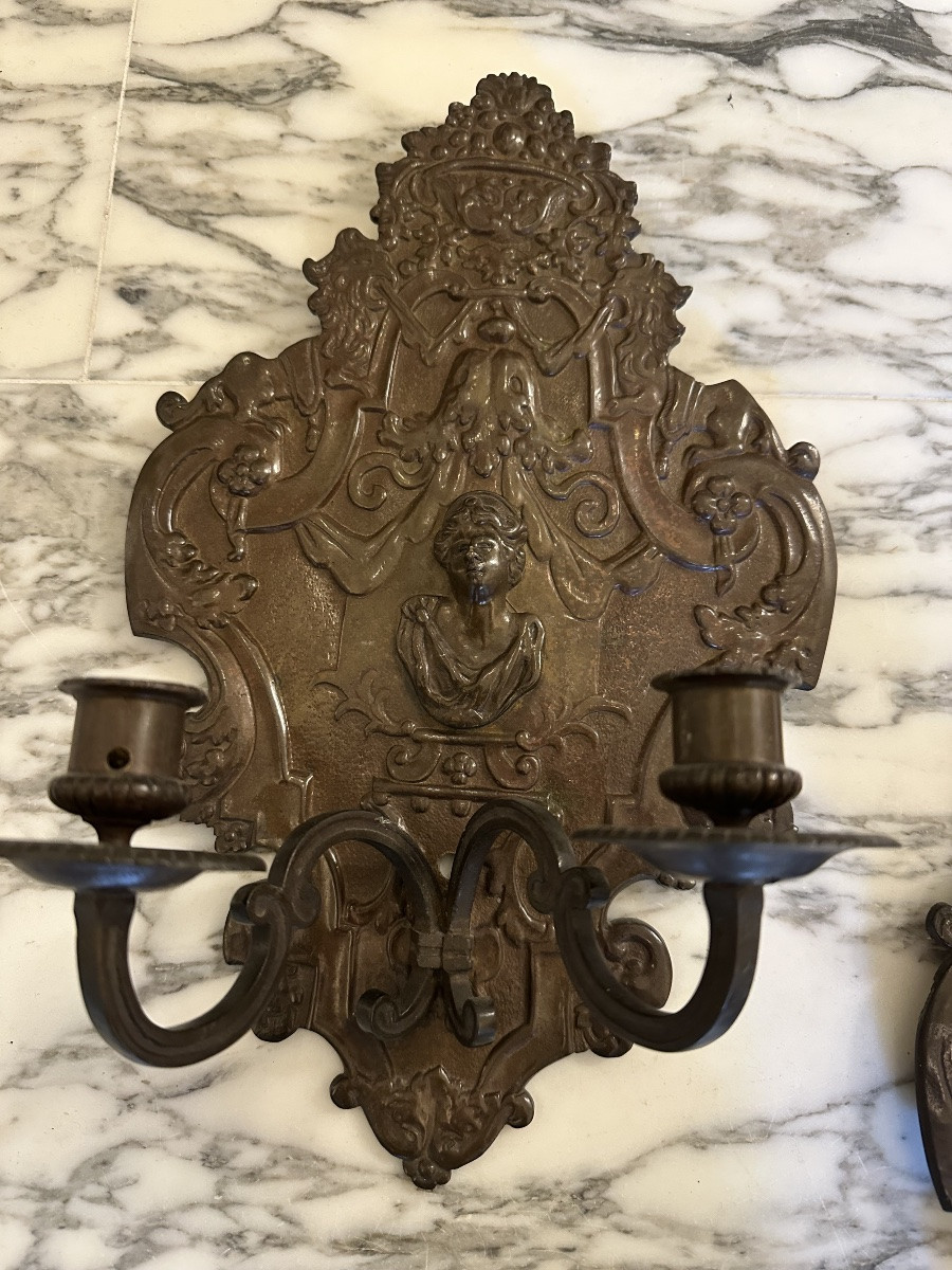 Pair Regency-style Wall Lights-photo-2