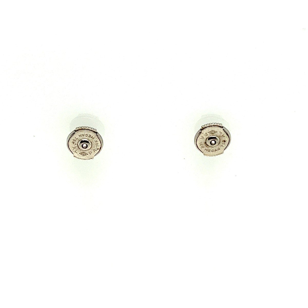 Boucles d'Oreilles Nacre Diamants 1.6 Carats Or Blanc-photo-8