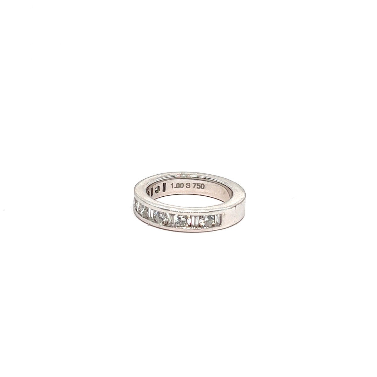 Bague de Fiançailles Diamants Carats Or Blanc 18 Carats-photo-3