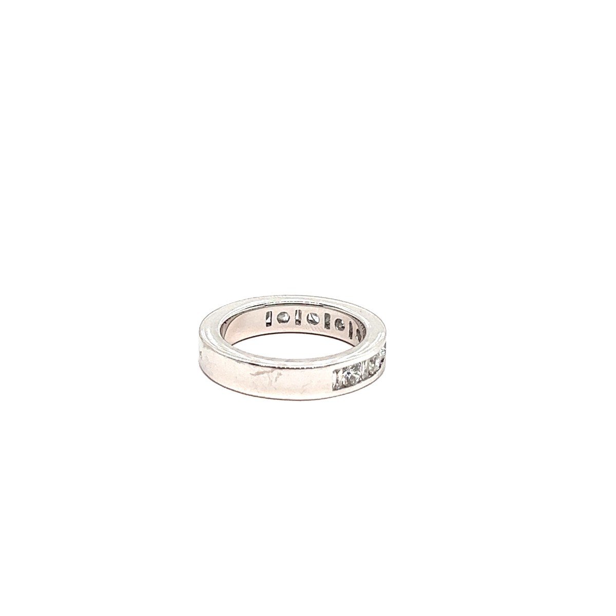Bague de Fiançailles Diamants Carats Or Blanc 18 Carats-photo-4