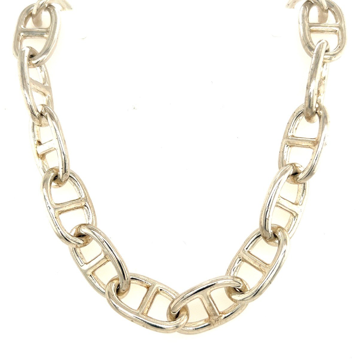 Collier Chaine Maille Marine Argent 925