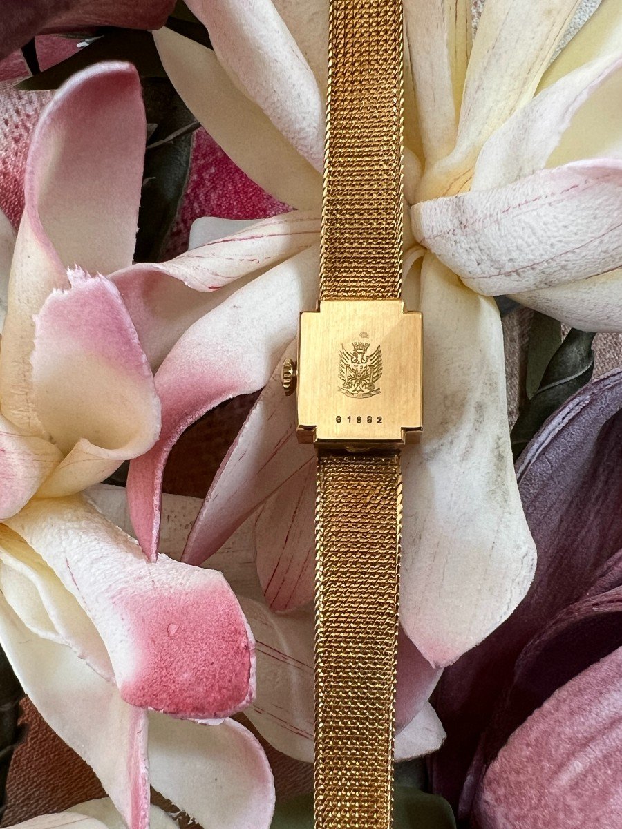 Lip Vintage Women Watch Off White Dial Yellow Gold 18 Karat-photo-3