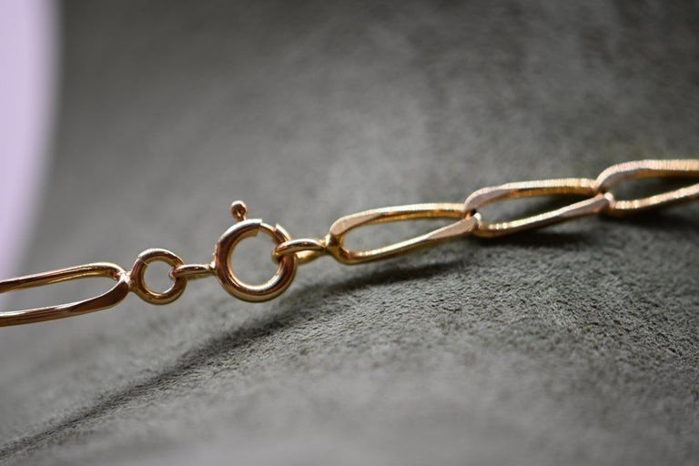 Curb Necklace In 18k Yellow Gold-photo-1