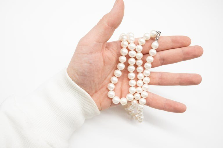 Sautoir Perles 9-10mm Or 18 Carats-photo-2