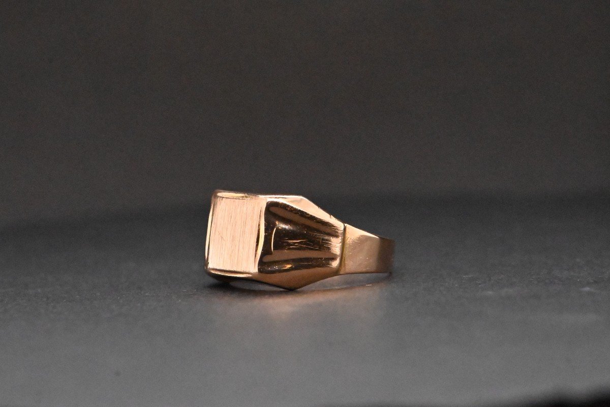 Chevalière En Or 18 Carats-photo-2