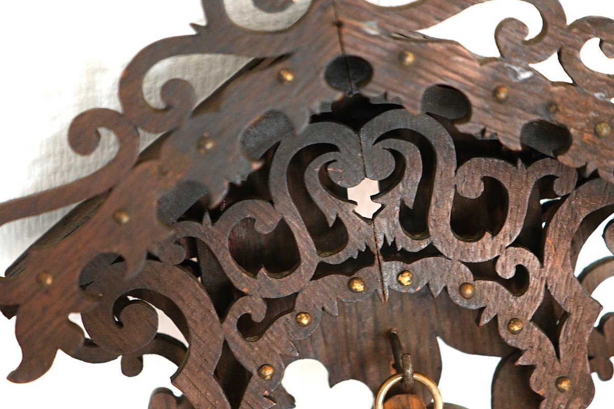 Popular Art Watch Holder In Old 20th Century Wood-photo-1
