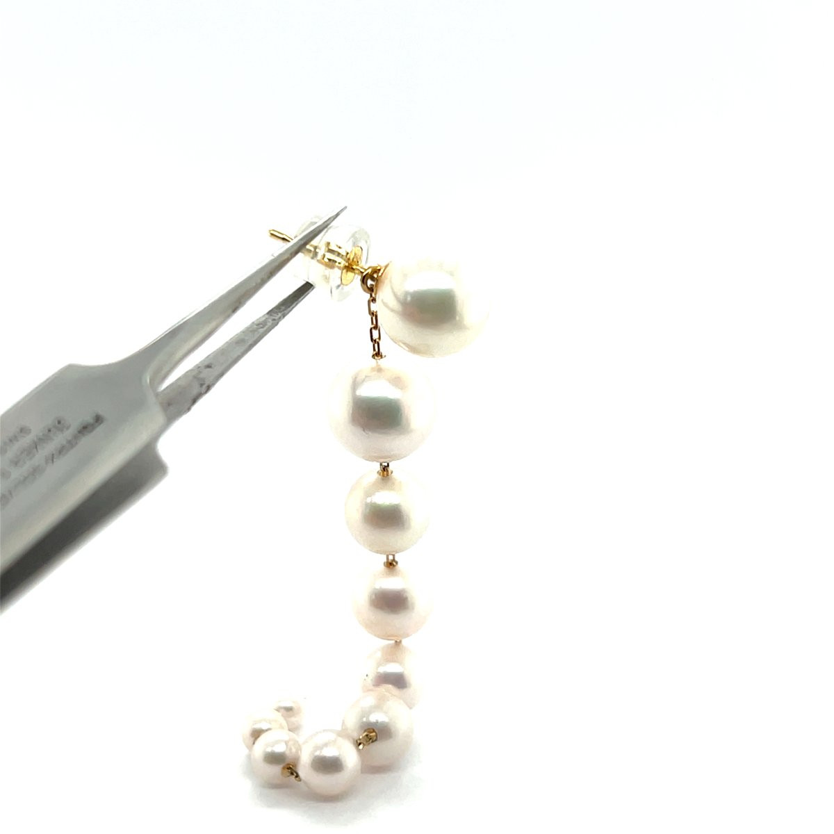 Boucles d'oreilles Pendantes Transformables en Perles et Or 18 Carats-photo-1