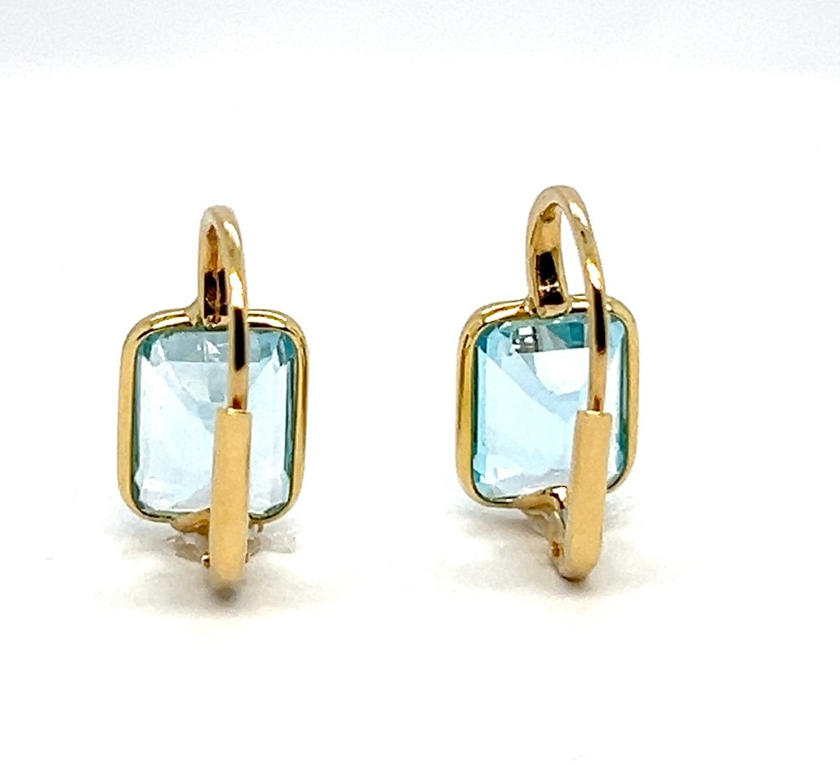 Yellow Gold And Natural Quartz Earrings-photo-1