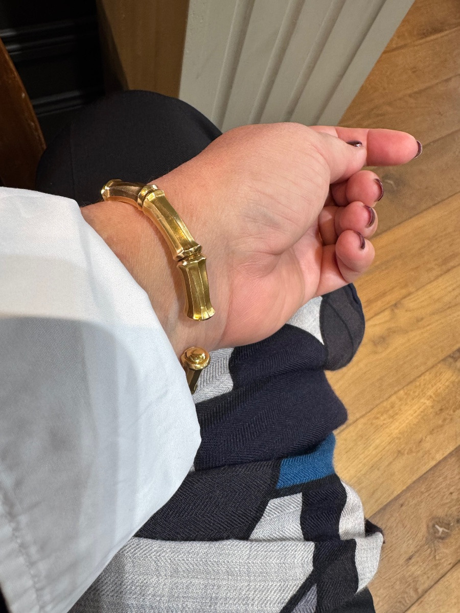 Bracelet CARTIER Model Bamboo Or Jaune -photo-7