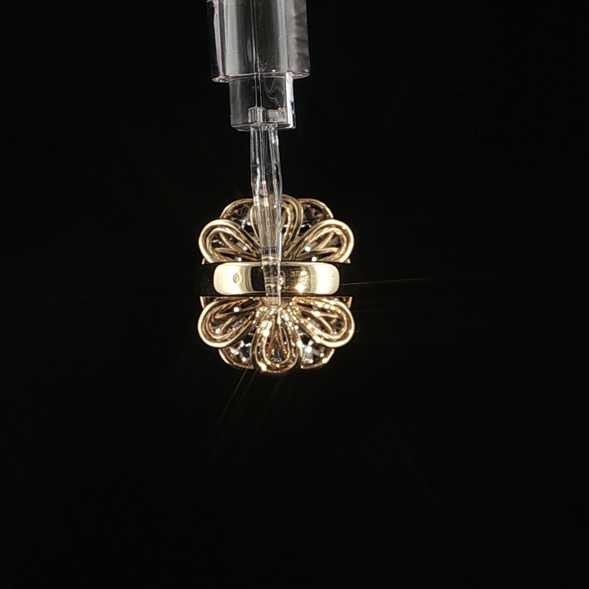 18-karat Gold Ring With A 7.33-carat Citrine And 1.08 Carats Of Diamonds-photo-2
