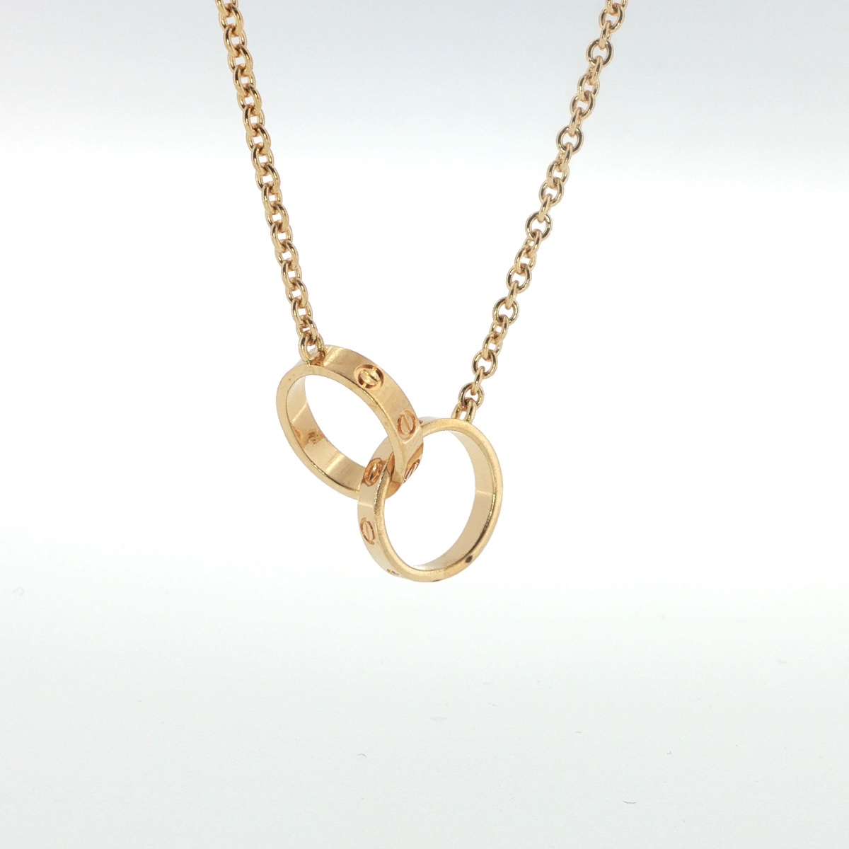 Cartier – 18-karat Yellow Gold Love Necklace – Two Intertwined Rings