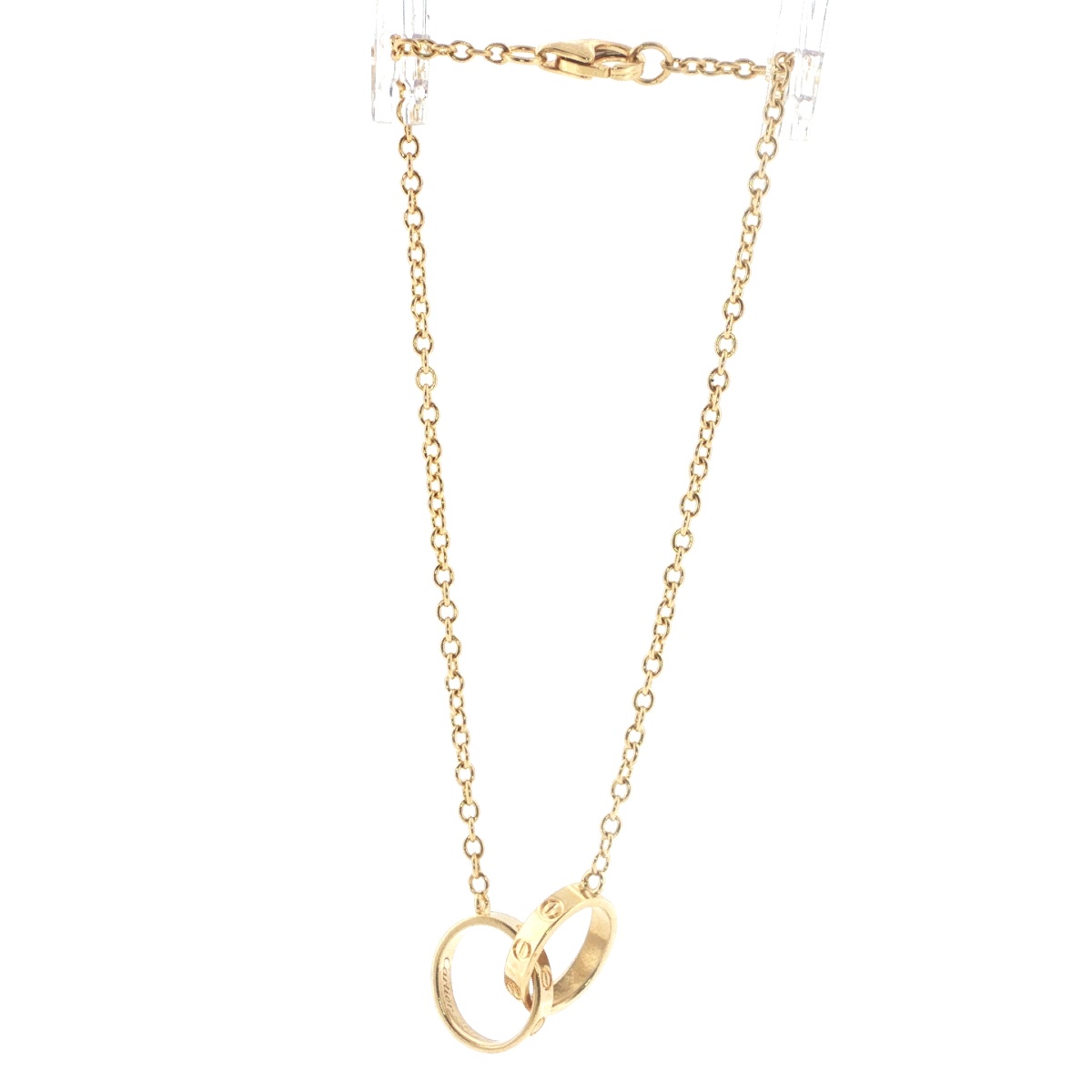 Cartier – 18-karat Yellow Gold Love Bracelet – Two Intertwined Rings-photo-3