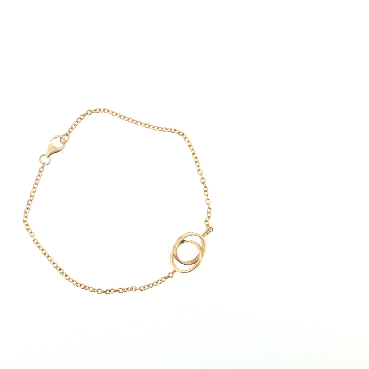 Cartier – 18-karat Yellow Gold Love Bracelet – Two Intertwined Rings-photo-8