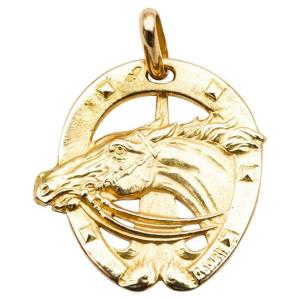 Pendentif Lucky Charm Cheval Or Jaune 18 Carats