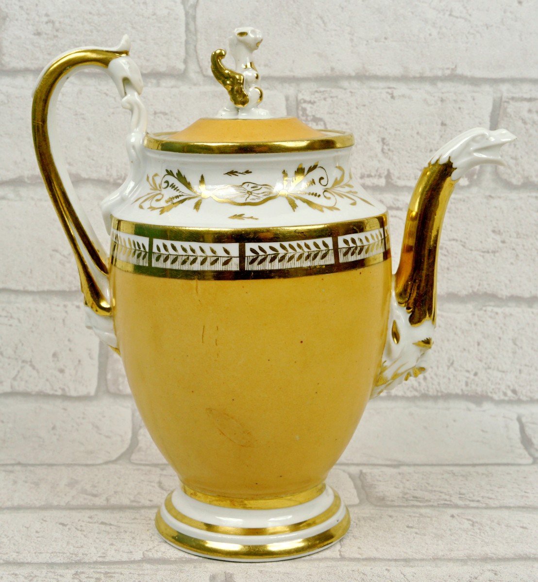 Large Cafetiere - Paris Porcelain Teapot - Early Nineteenth Ep.-photo-4