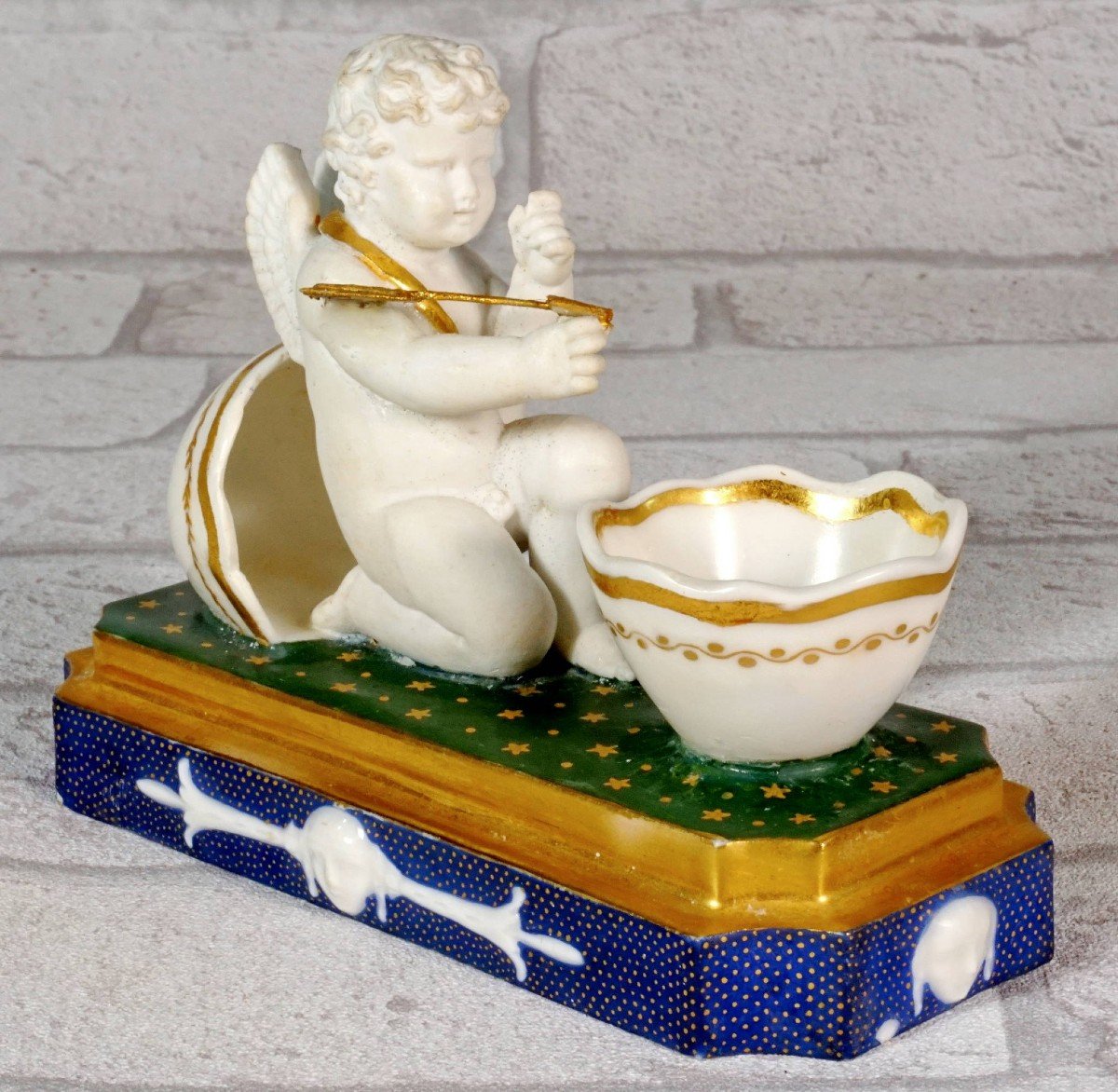 Rare Paris Porcelain Inkwell - Ep. Empire-photo-2