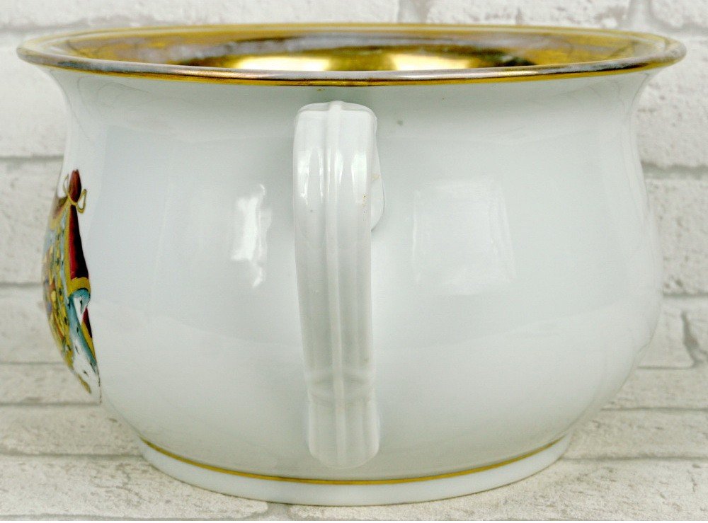 Proantic: Pot De Chambre En Porcelaine XIXe.