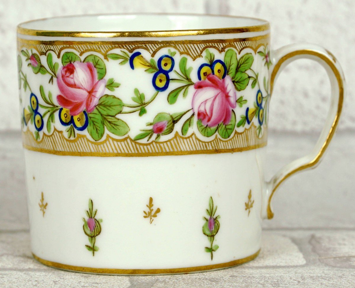 Litron Cup And Saucer In Paris Porcelain - Manufacture De Nast - Ep. 18th Century-photo-2