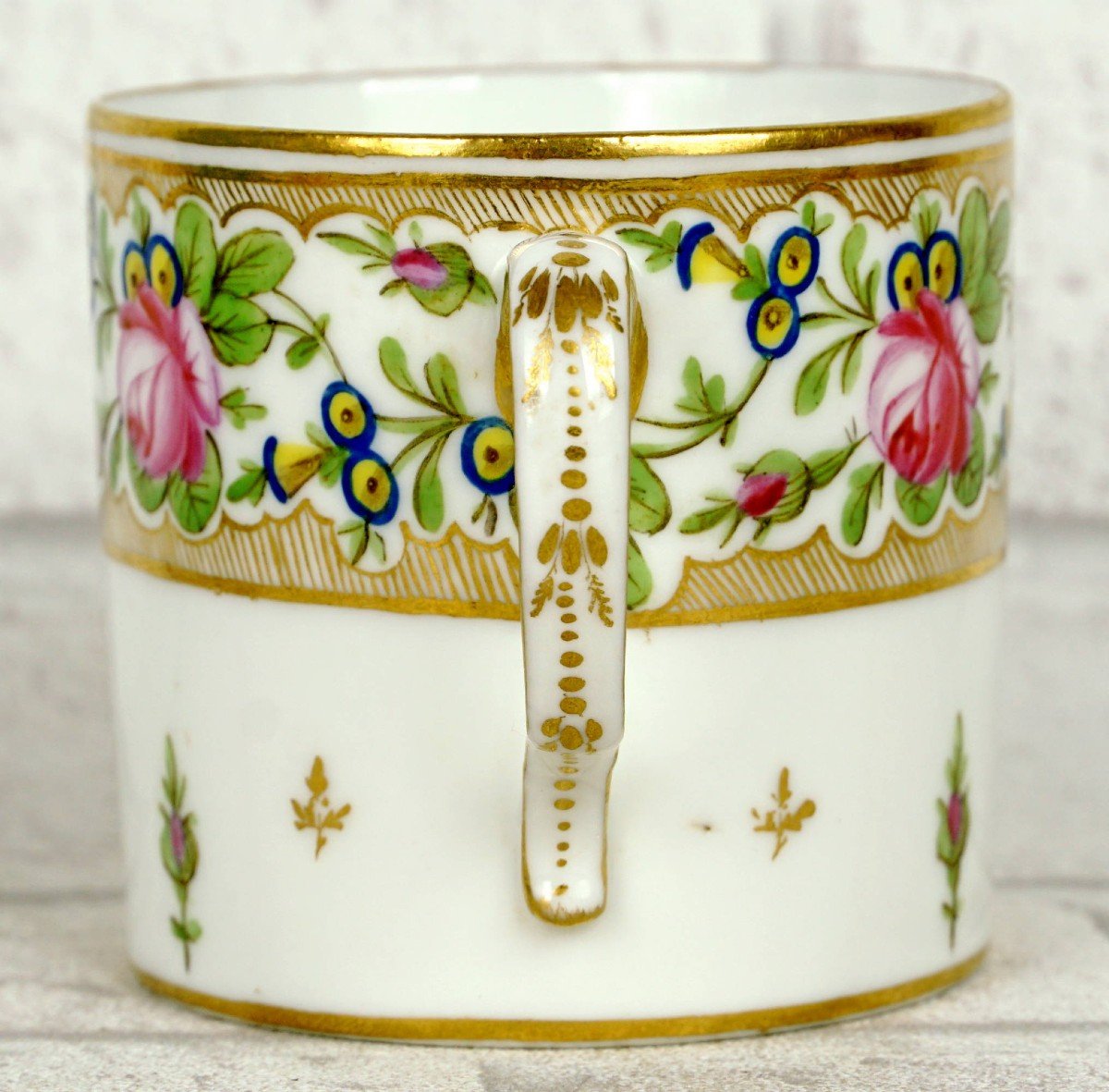 Litron Cup And Saucer In Paris Porcelain - Manufacture De Nast - Ep. 18th Century-photo-3