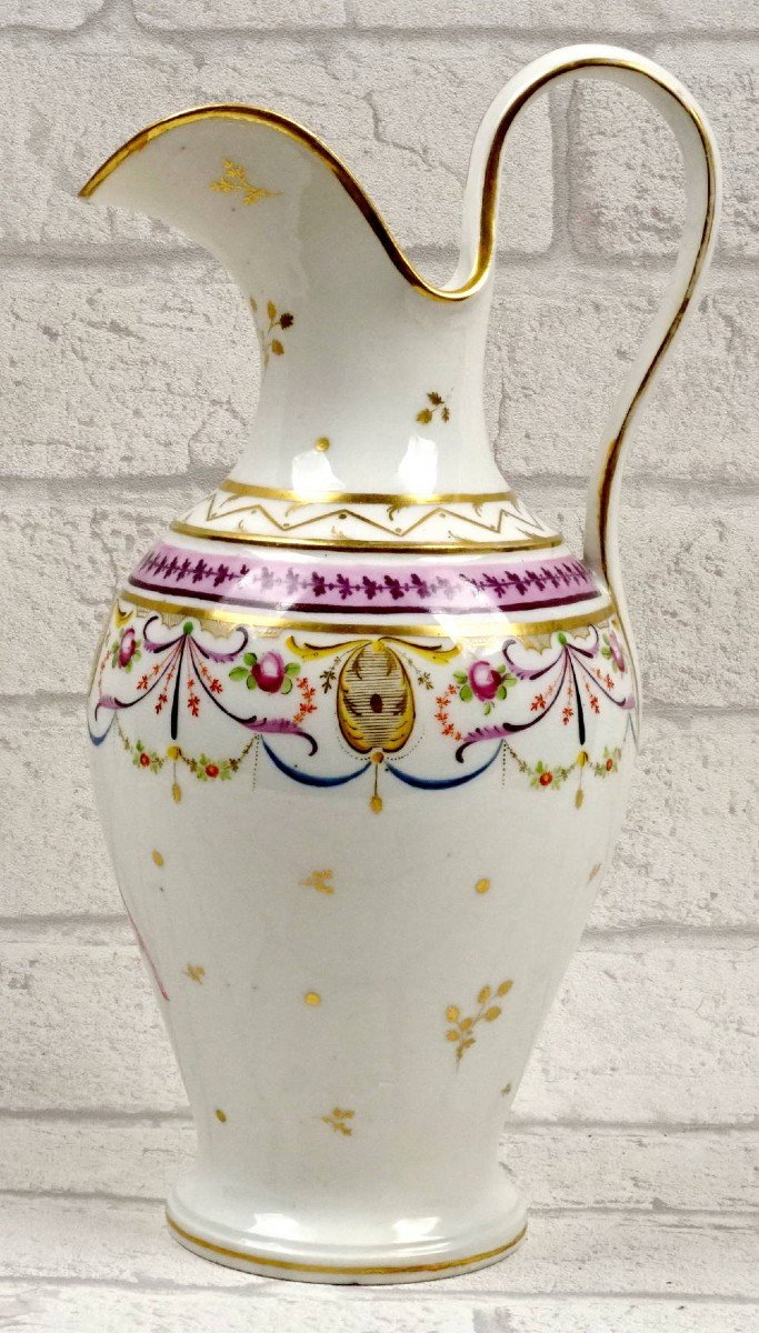 Large Water Jug In Paris Porcelain - Atelier De Halley - Ep. Directory / Consulate -photo-3