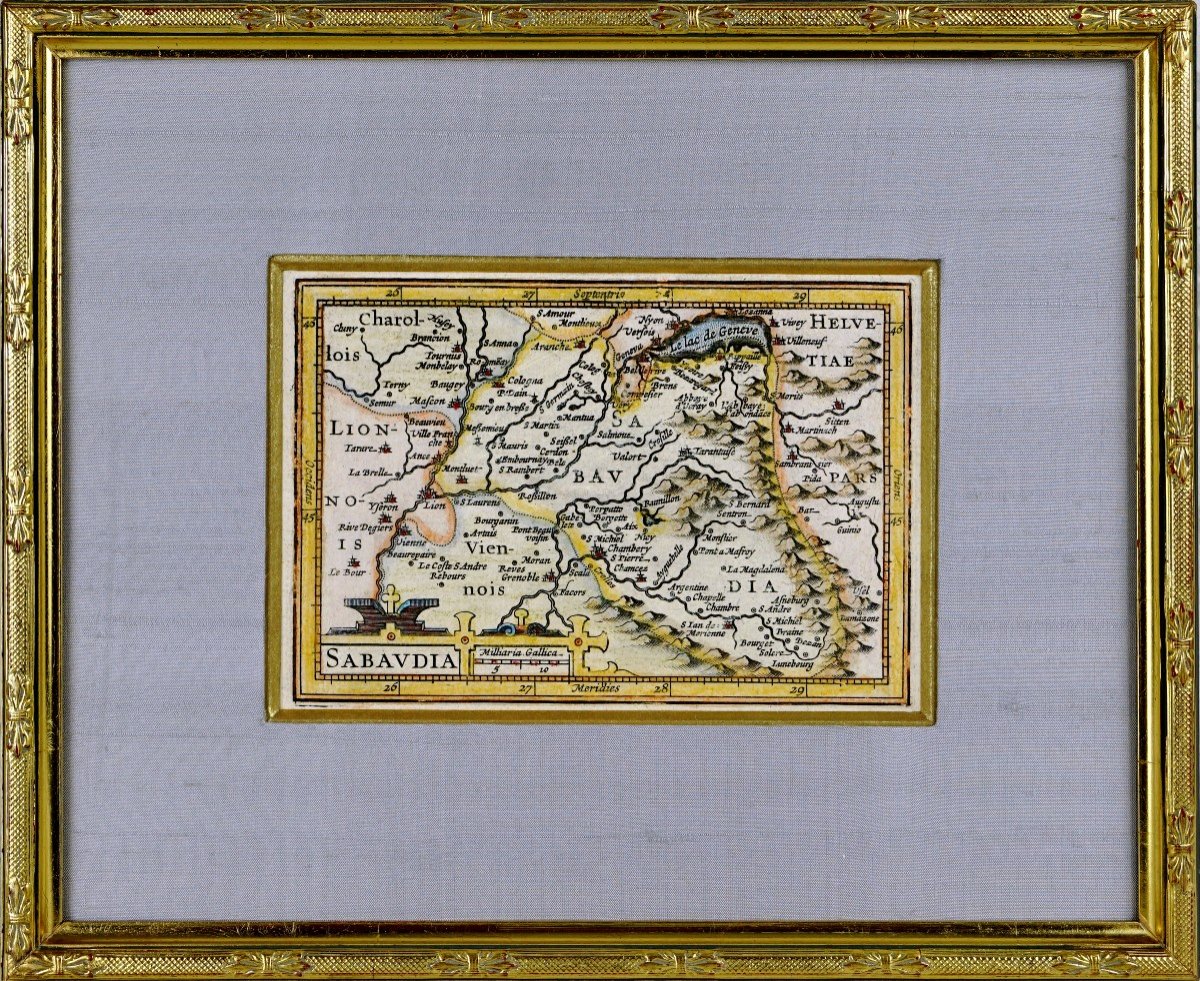 Gravure - Rare Carte De La Savoie "sabaudia" - Ep. Debut XVIIe