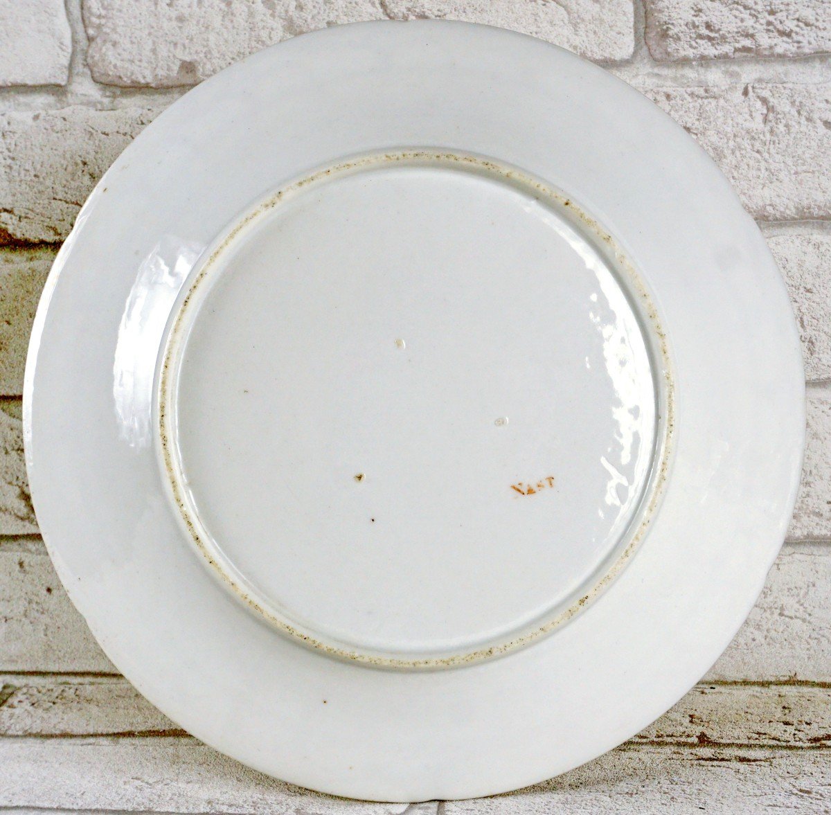 Rare Plate With Rebus Decor In Paris Porcelain - Manufacture De Nast - Ep. 18th Century-photo-2